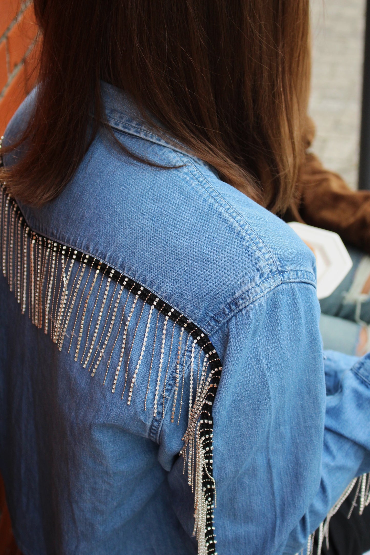 RE-FRINGE DENIMSHIRT (XS-L)