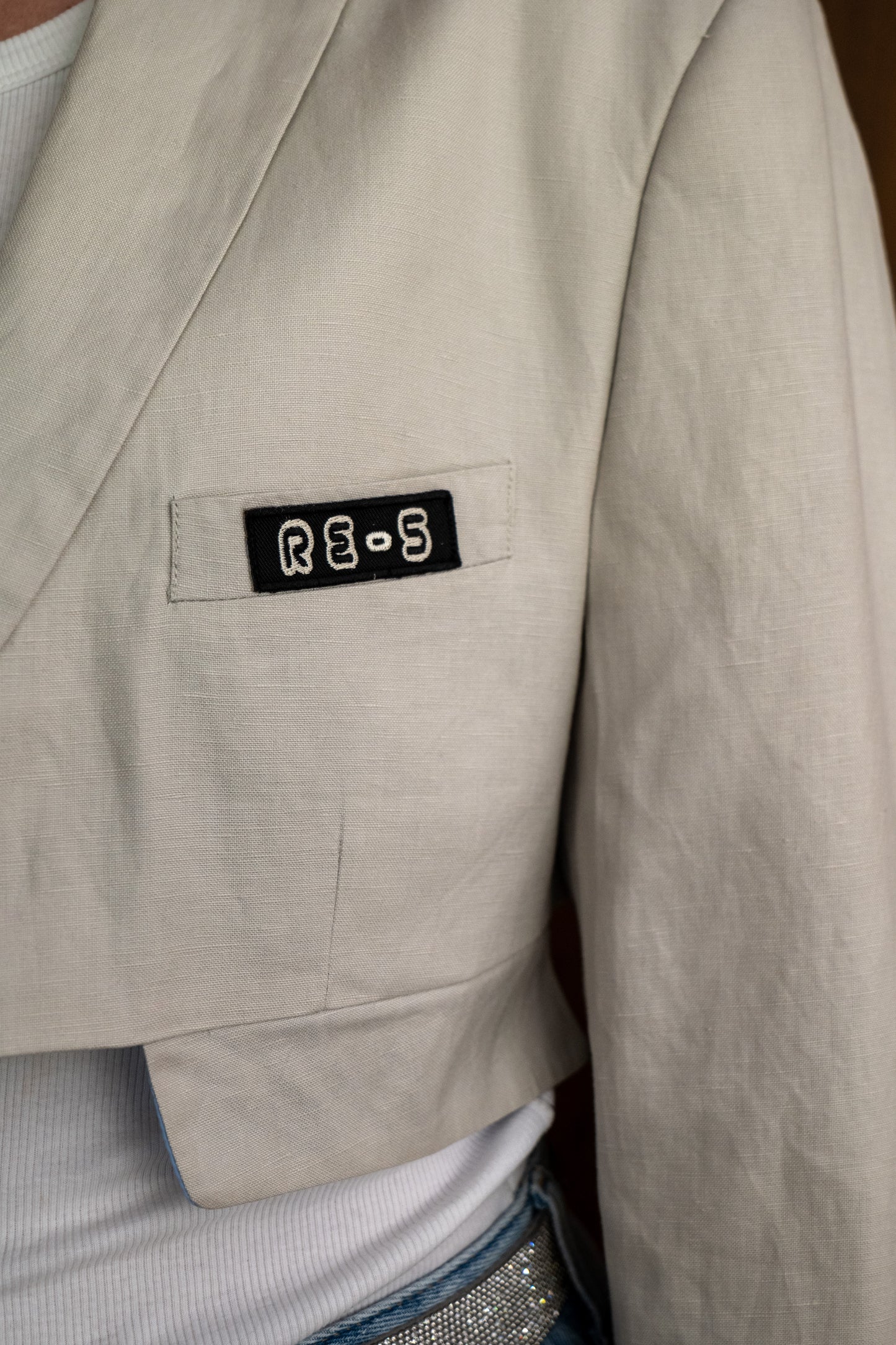 RE-CROPPED BLAZER BEIGE (S-XL)