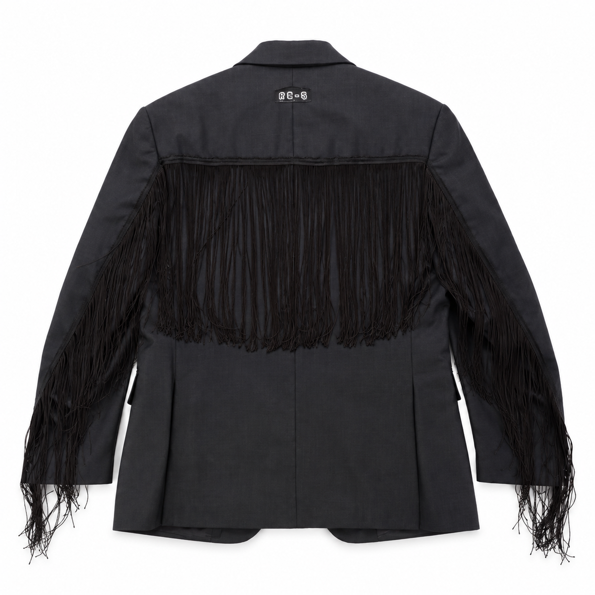 RE-FRINGE BLAZER DARK GREY (S-L)