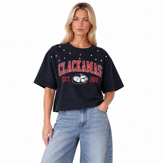 RE-T-SHIRT NAVY (S-L)