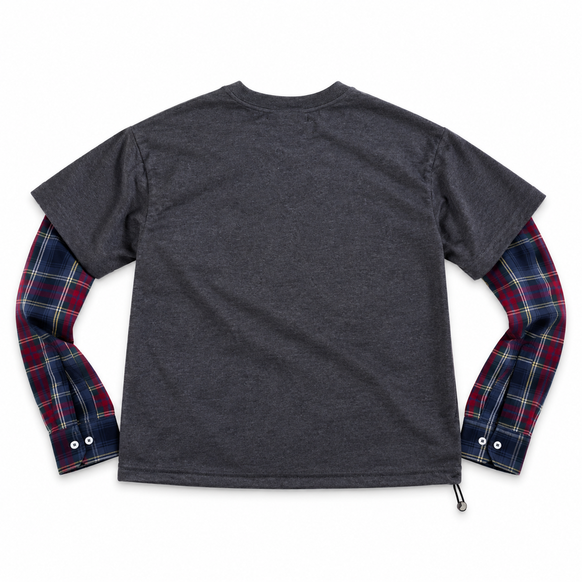RE-CHECK T-SHIRT DARK GREY (S-L)