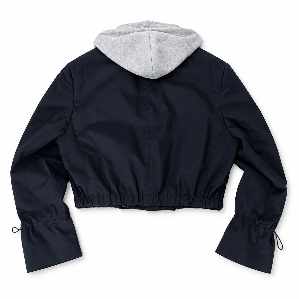 RE-CROPPED HOODED NAVY (S-XL)