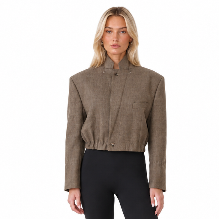 RE-BOMBER HOODED JACKET BEIGE (S-L)