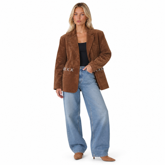 RE-2IN1 SUEDE BLAZER (XS-L)