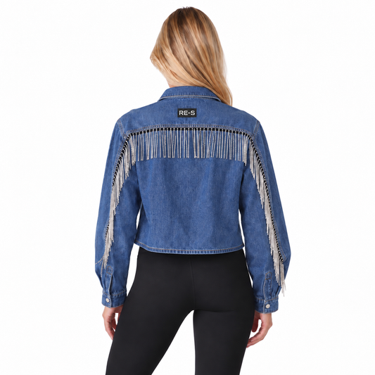 RE-FRINGE DENIMSHIRT (S-L)
