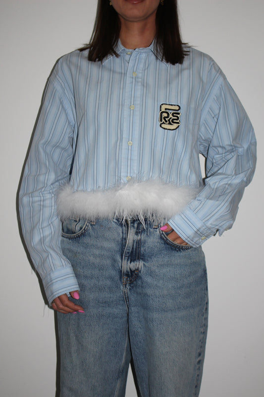 RE-FEATHERS SHIRT BLUE STRIPE (S-XL)