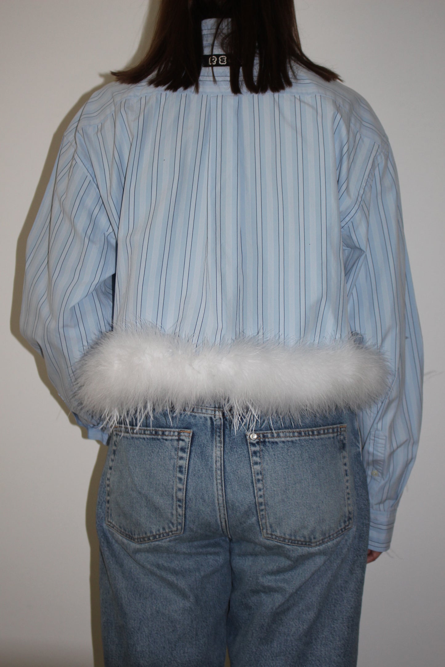 RE-FEATHERS SHIRT BLUE STRIPE (S-XL)