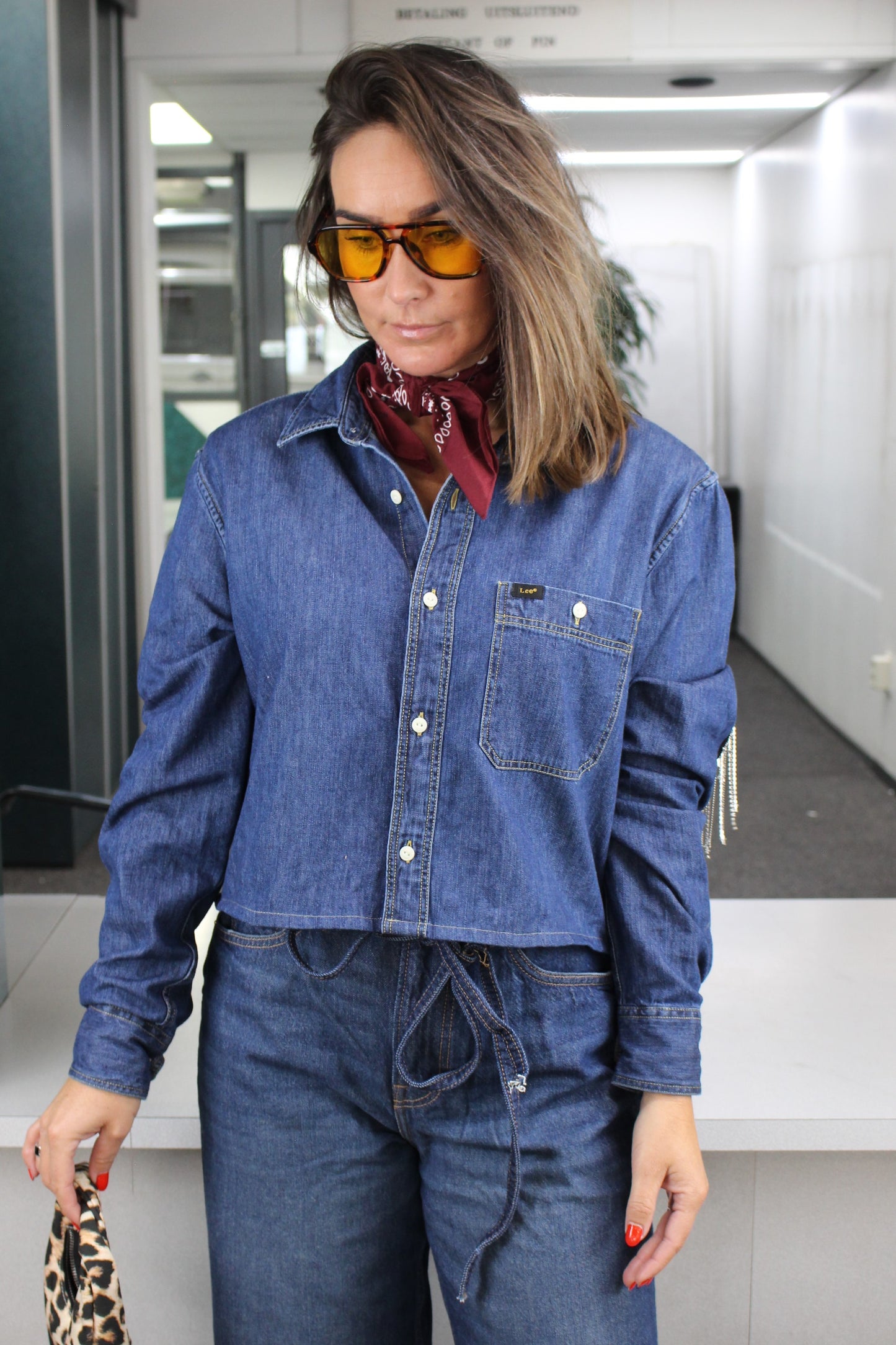 RE-FRINGE DENIMSHIRT (XS-L)