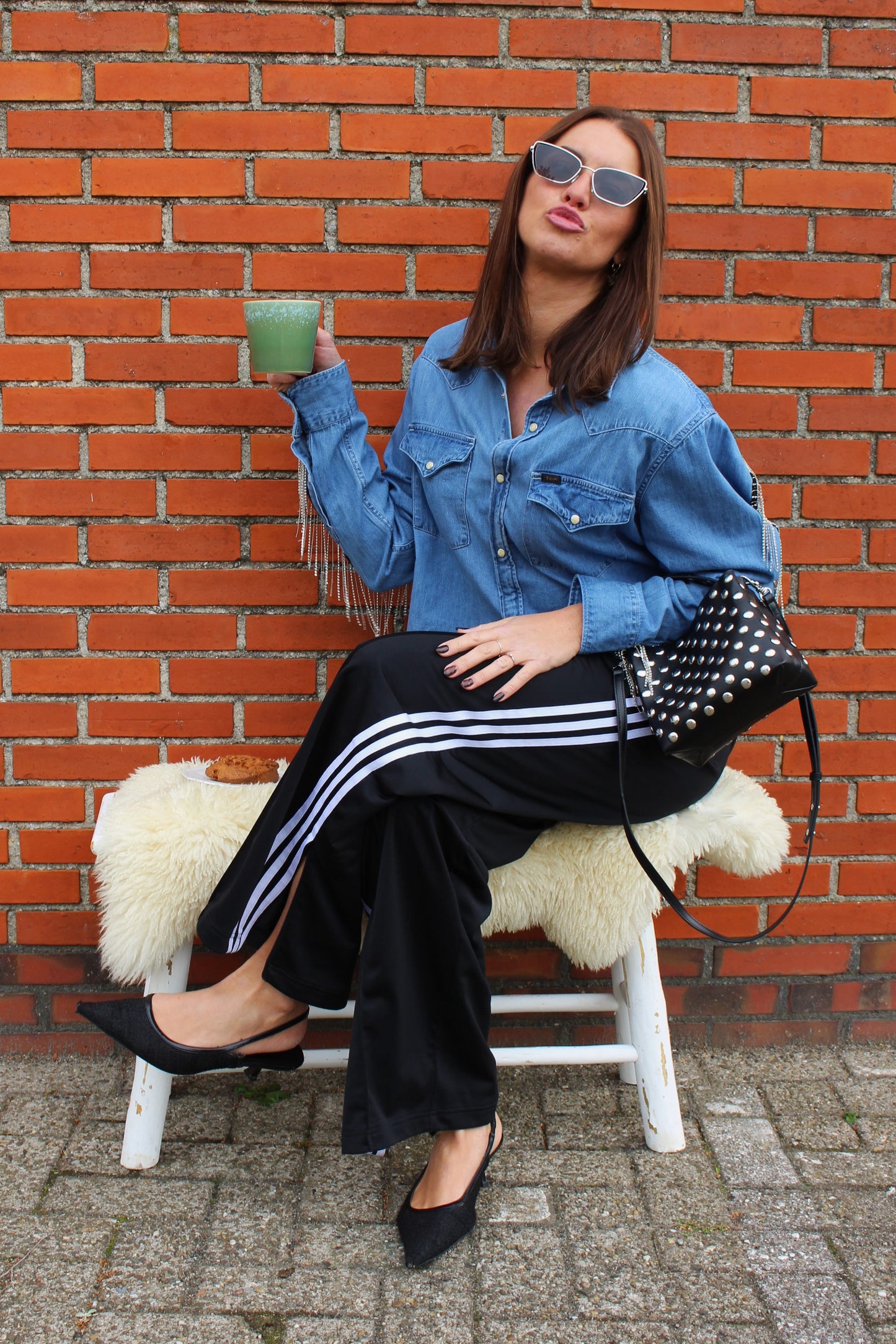 RE-FRINGE DENIMSHIRT (XS-L)