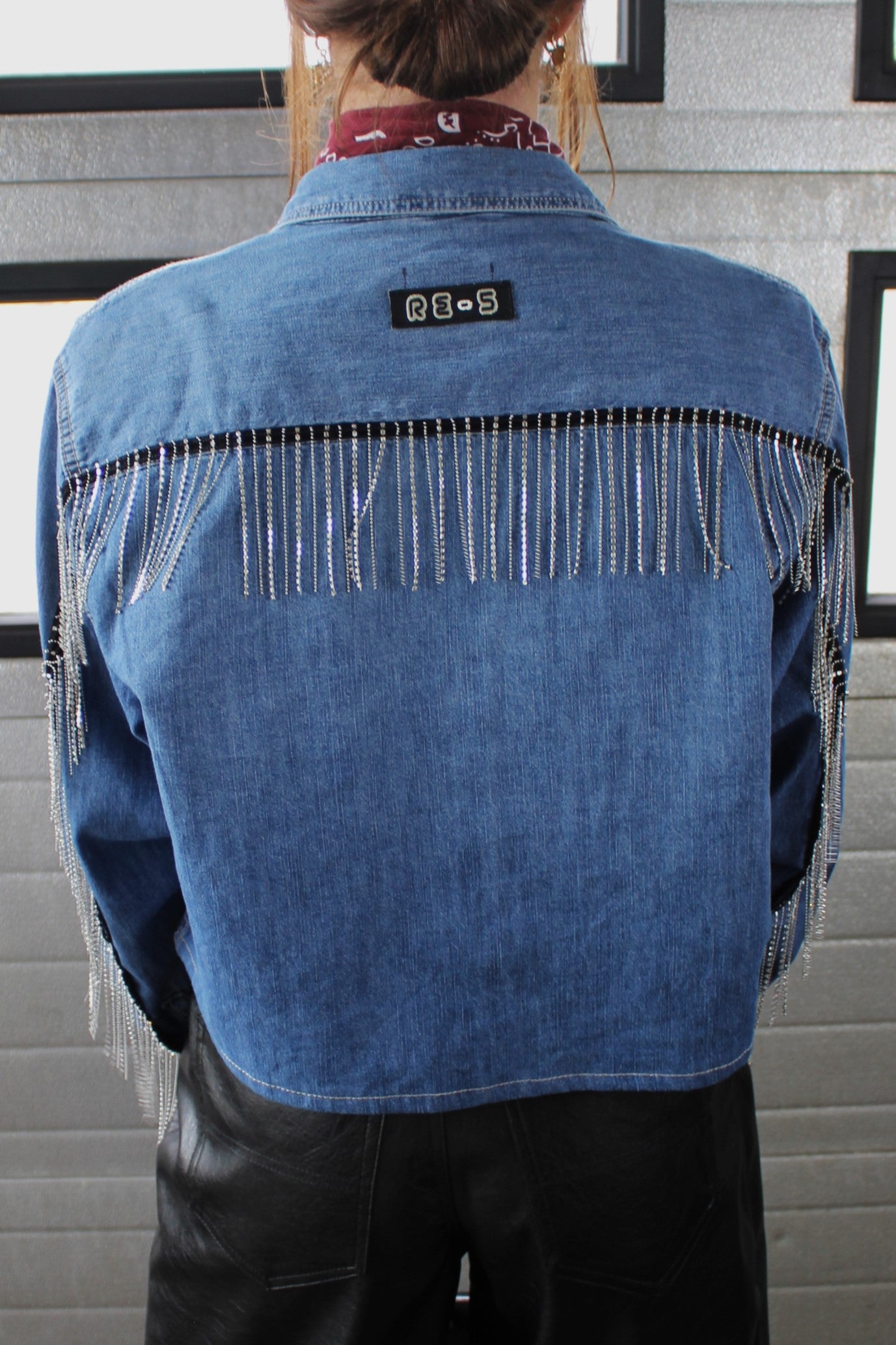 RE-FRINGE DENIMSHIRT (XS-L)